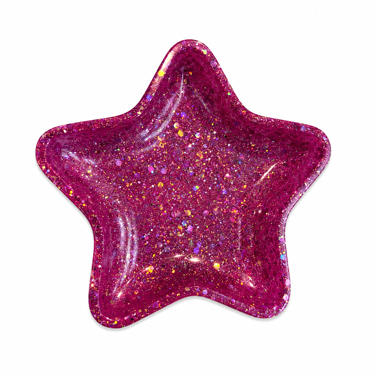 Pink Deep Star Resin Dish