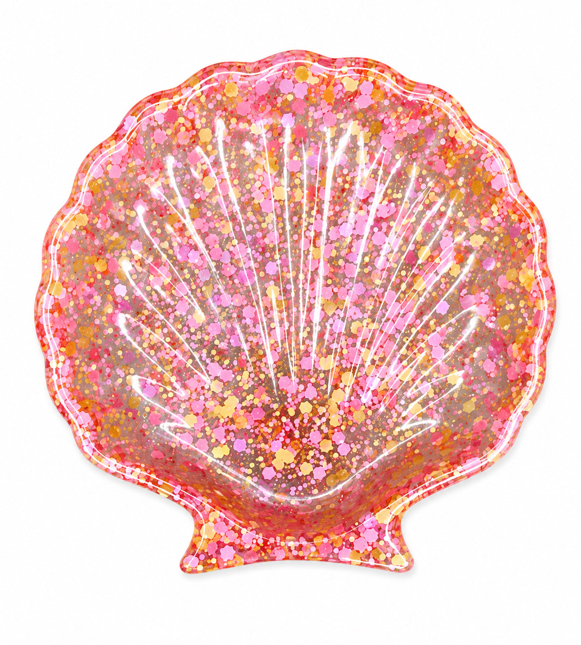 Speckled Resin Shell Dish