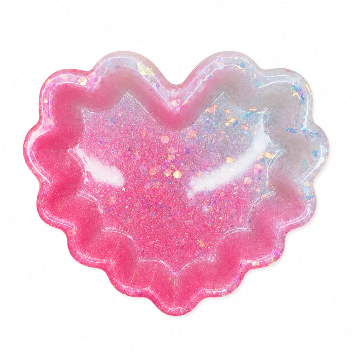 Pink & Pearl Wavy Heart Tray