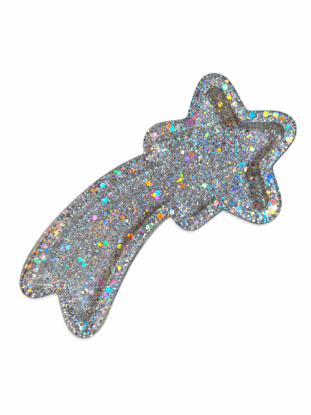 Silver Shooting Star Resin Tray