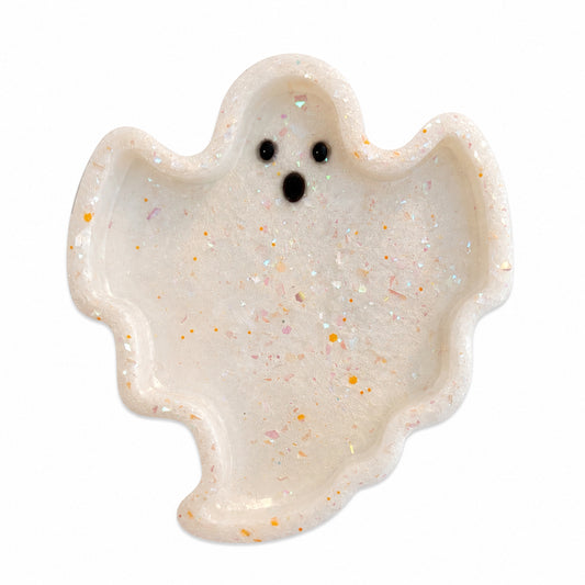 Orange Iridescent Ghost Trinket Tray